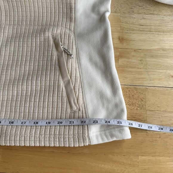 L.L. Bean Jacket Mountain Classic Windproof Fleece Full Zip Outdoors Bone Sz 1X - Picture 9 of 12